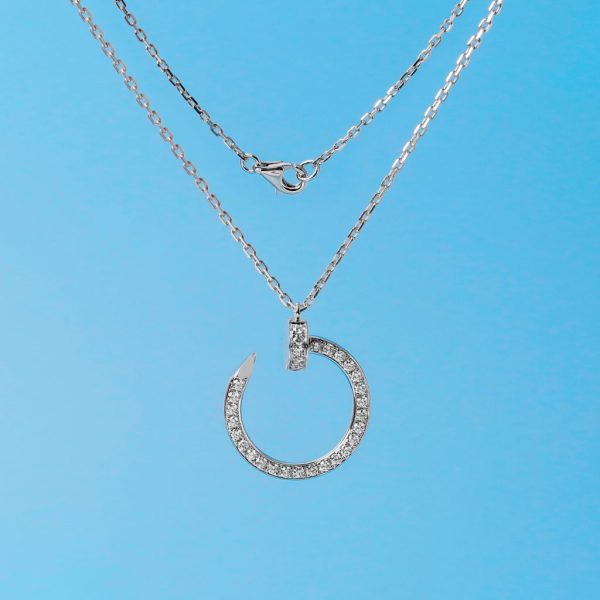Dây chuyền Cartier JUSTE UN CLOU NECKLACE WHITE GOLD DIAMOND